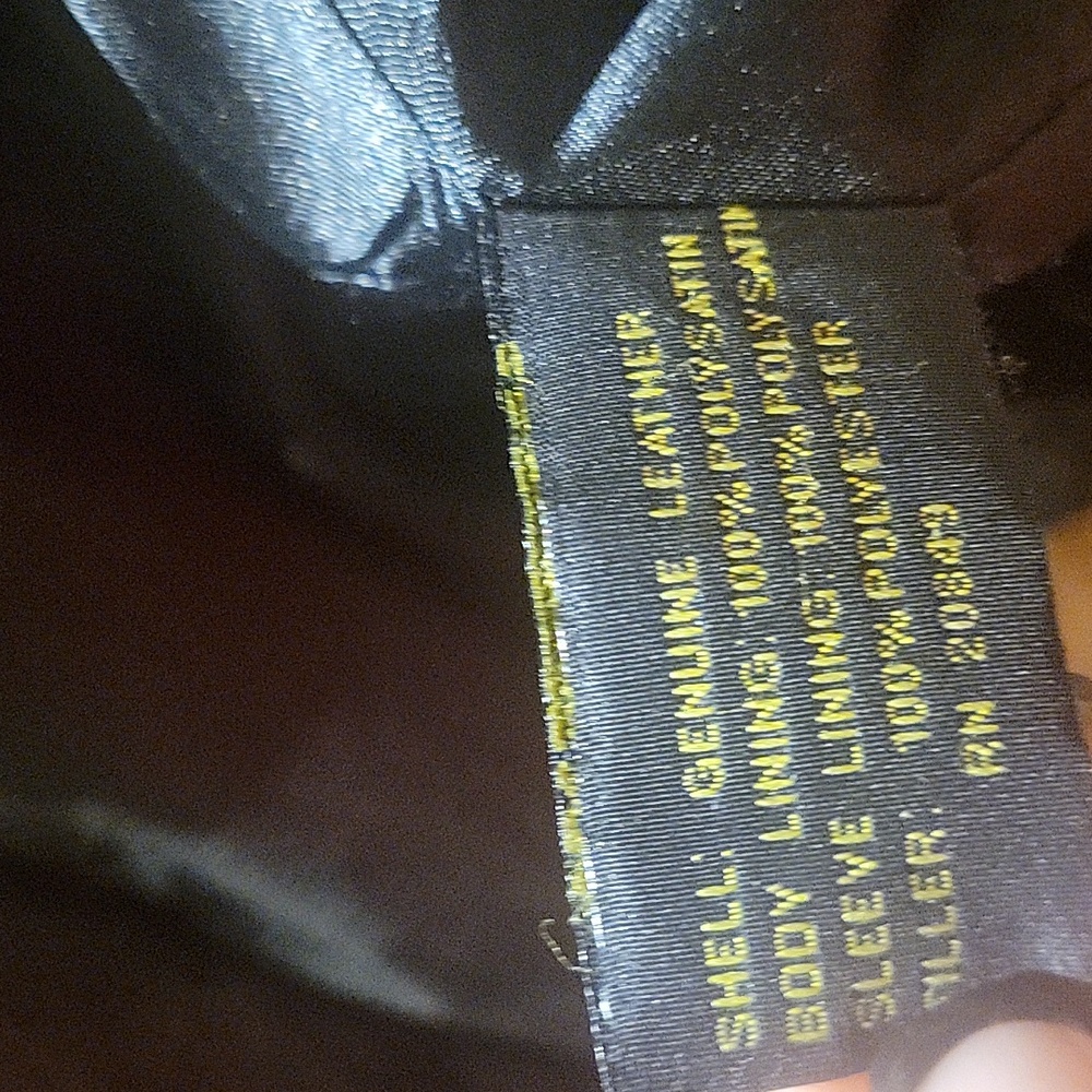 Chadwicks Black Leather Belted Jacket - Picture 8 of 8